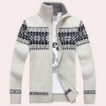 Klassisk cardigan med opretstående krave til mænd