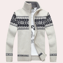 Klassisk cardigan med opretstående krave til mænd