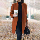 Langærmet trenchcoat med et afslappet elegant look