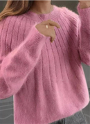 Katherine - Elegant Løs Pasform Langærmet Sweater