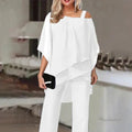Angie - Elegant chiffonsæt i 2 dele