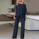 Angie - Elegant chiffonsæt i 2 dele