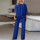 Angie - Elegant chiffonsæt i 2 dele