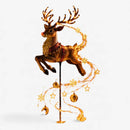 Yulebeam - Solcelle Juledekoration med Flyvende Julemandsslæde