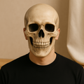 Realistisk kraniemaske med bevægelig kæbe