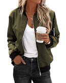 Serena - Klassisk jakke med lange ærmer, lynlås foran og