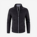 Langærmet cardigan med lynlås i slim fit
