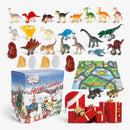 Dinojolly - Dinosaur Adventskalender med 24 Figurer og Legemåtte
