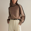 Tamara - Alsidig Rullekravesweater Tamara med Flatterende