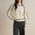 Tamara - Alsidig Rullekravesweater Tamara med Flatterende
