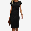Kvindernes Twist Talje Bodycon Midi Kjole