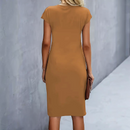 Kvindernes Twist Talje Bodycon Midi Kjole