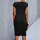 Kvindernes Twist Talje Bodycon Midi Kjole