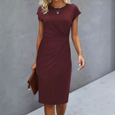 Kvindernes Twist Talje Bodycon Midi Kjole