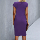 Kvindernes Twist Talje Bodycon Midi Kjole