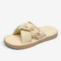 Dame slippers med krydsremme