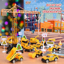 Buildmas - Byggeplads Køretøj Julekalender med 24 Legering Stykker