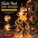 Yulesnow - Solcelle Snemand Have Lys med Kaskadeeffekt
