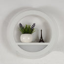 LumeCircle – Moderne Rund Væglampe med Indbygget Hylde