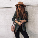 Clara - Dobbeltradet ternet blazer