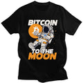 Darren kortærmet T-shirt med iøjnefaldende Bitcoin-grafik