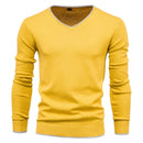 Henry slim fit V-hals sweater med lange ærmer