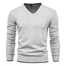 Henry slim fit V-hals sweater med lange ærmer