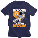 Darren kortærmet T-shirt med iøjnefaldende Bitcoin-grafik