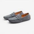Slip-on sko med rund snude og skridsikker sål