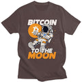 Darren kortærmet T-shirt med iøjnefaldende Bitcoin-grafik