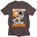 Darren kortærmet T-shirt med iøjnefaldende Bitcoin-grafik