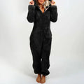 Nila teddy jumpsuit med hætte