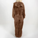 Nila teddy jumpsuit med hætte