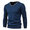 Henry slim fit V-hals sweater med lange ærmer