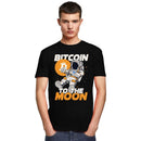 Darren kortærmet T-shirt med iøjnefaldende Bitcoin-grafik