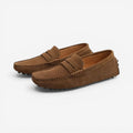 Slip-on sko med rund snude og skridsikker sål