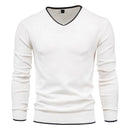 Henry slim fit V-hals sweater med lange ærmer