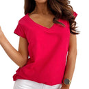 Sophie - Sporty T-shirt med V-hals og ergonomisk pasform