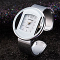 Rachel Contemporary Circle Quartz Watch med justerbar rem