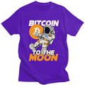 Darren kortærmet T-shirt med iøjnefaldende Bitcoin-grafik