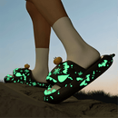 Halloween Shark Slippers with Pumpkin Design