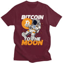 Darren kortærmet T-shirt med iøjnefaldende Bitcoin-grafik