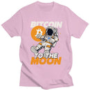 Darren kortærmet T-shirt med iøjnefaldende Bitcoin-grafik