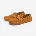 Slip-on sko med rund snude og skridsikker sål