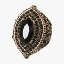 Liama – Boho vintage ring med mørkt midterstykke
