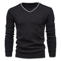 Henry slim fit V-hals sweater med lange ærmer
