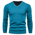 Henry slim fit V-hals sweater med lange ærmer