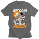 Darren kortærmet T-shirt med iøjnefaldende Bitcoin-grafik
