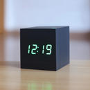 WoodTime - Digitalt LED-træur med batteridrift
