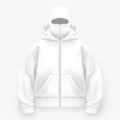 Fleece-elefanthue med fuld lynlås for varm komfort